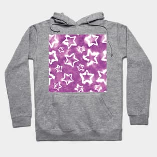 Purple Tie Dye Stars Hoodie